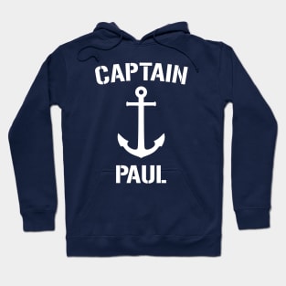 Nautical Captain Paul Personalized Boat Anchor Hoodie